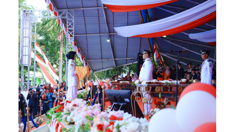 Upacara HUT ke-80 RI di Pangkep Berlangsung Khidmat, Ditutup dengan Ziarah ke TMP Bungoro